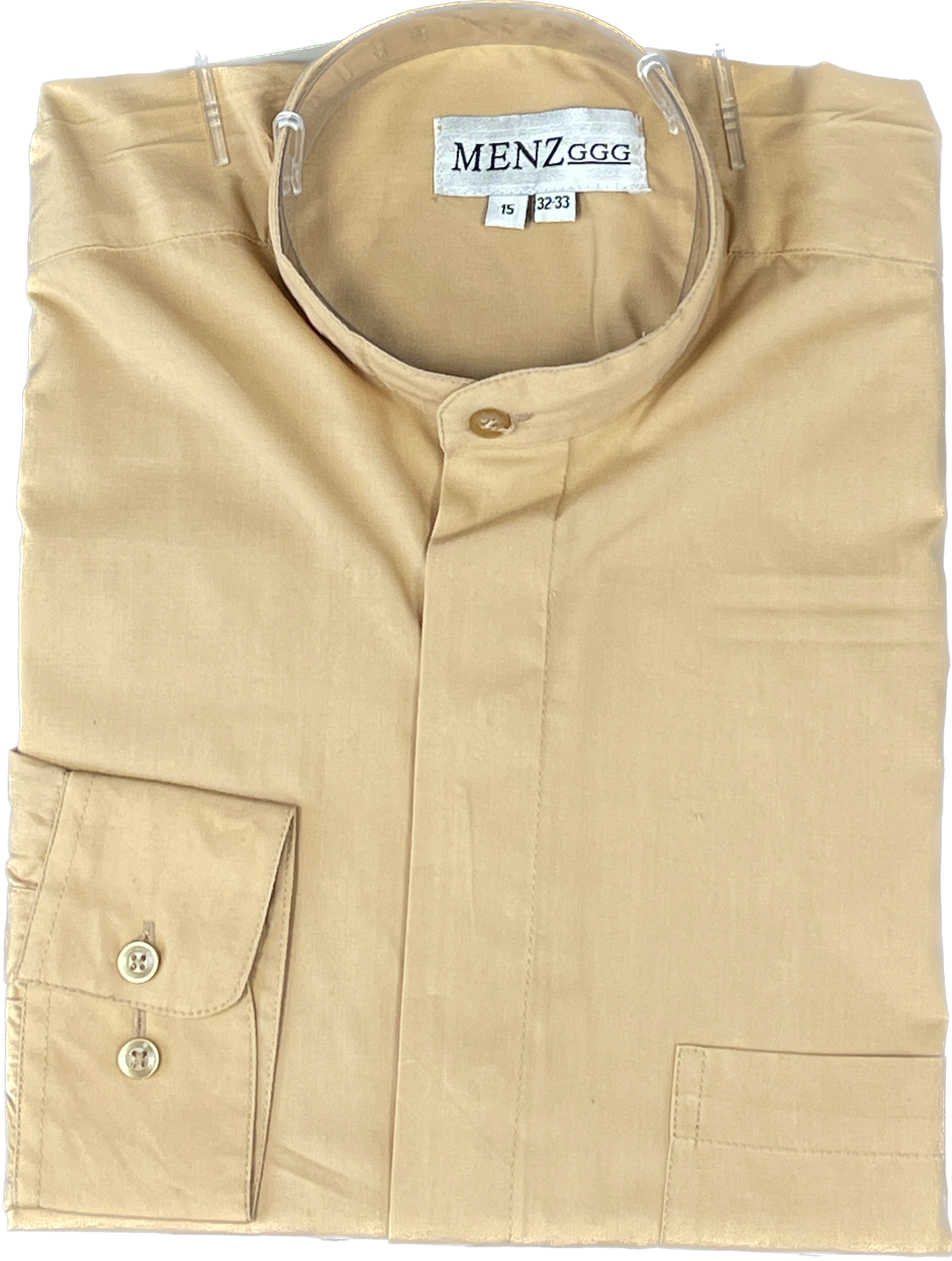 Non-Collar Convertible Shirt-Clay NCCS-Clay